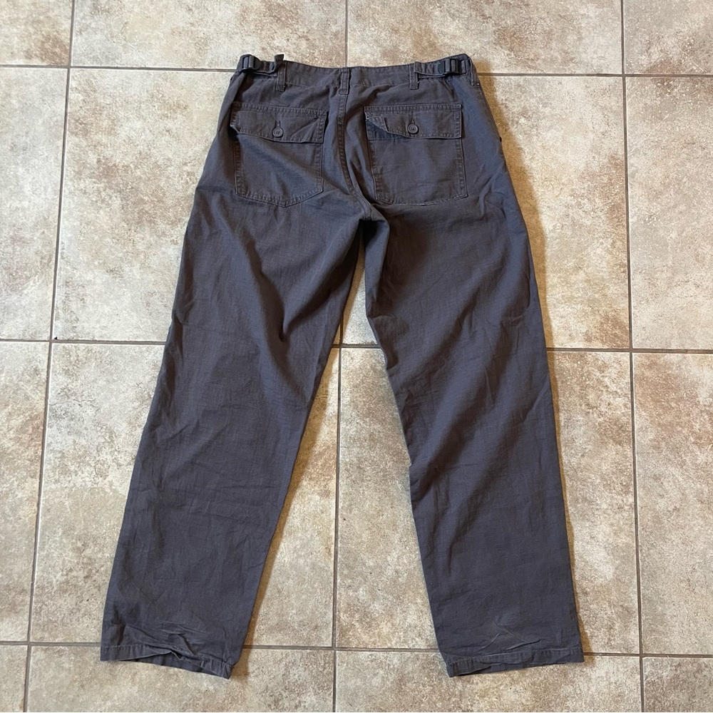 Brandy Melville Grey Blue Cargo Straight Leg Pants - Picture 5 of 8